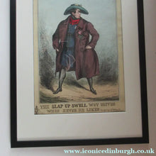 Load image into Gallery viewer, 1820s Original Georgian Print of King George IV. The Slap up Swell
