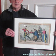 Load image into Gallery viewer, William Heath ORIGINAL Georgian Satirical Print entitled: Who’ll Have a Crown - Now’s Your Time. Published 1830
