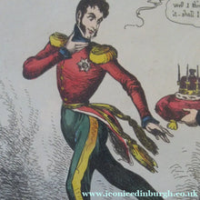 Load image into Gallery viewer, Georgian Satirical Print Willam Heath King Leopold Refuses the Greek Throne 1830

