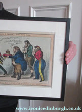 Load image into Gallery viewer, William Heath ORIGINAL Georgian Satirical Print entitled: Who’ll Have a Crown - Now’s Your Time. Published 1830
