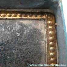 Load image into Gallery viewer, 1830s Continental Trinket Box; with quirky painting on the lid &amp; antique mirror inside
