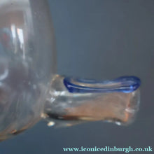 Load image into Gallery viewer, RARE GEORGIAN GLASS Bird Feeder with Bristol Blue Knop Finial; 1830s - British Glass
