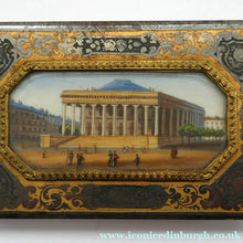 Load image into Gallery viewer, Antique 1840s French Aide Momoire with Watercolour of The Madeleine in Paris
