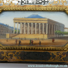 Load image into Gallery viewer, Antique 1840s French Aide Momoire with Watercolour of The Madeleine in Paris
