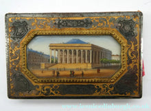 Load image into Gallery viewer, Antique 1840s French Aide Momoire with Watercolour of The Madeleine in Paris
