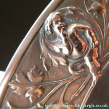 Load image into Gallery viewer, 1850s Antique Cast Copper ART UNION Tazza featuring Rims Decorations with Putti Frolicking in Scrolling Foliage
