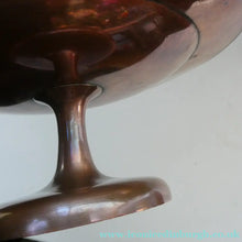 Load image into Gallery viewer, 1850s Antique Cast Copper ART UNION Tazza featuring Rims Decorations with Putti Frolicking in Scrolling Foliage
