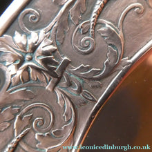 Load image into Gallery viewer, 1850s Antique Cast Copper ART UNION Tazza featuring Rims Decorations with Putti Frolicking in Scrolling Foliage
