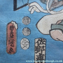 Load image into Gallery viewer, ANTIQUE Japanese Print by Utagawa Kunisada (1786 - 1865). The Colour Print Contest of a Modern Genj. Dated 1852

