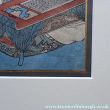 Load image into Gallery viewer, ANTIQUE Japanese Print by Utagawa Kunisada (1786 - 1865). The Colour Print Contest of a Modern Genj. Dated 1852

