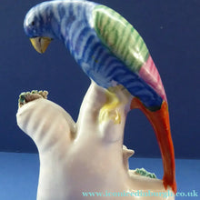 Load image into Gallery viewer, ANTIQUE Early Staffordshire Bird &amp; Lamb Quill Pen Holder. Extremely Rare and in Excellent Condition
