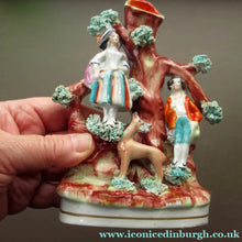 Load image into Gallery viewer, Miniature Antique Figurine with Deer Victorian
