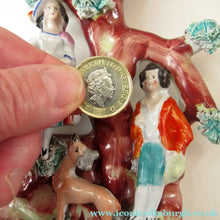 Load image into Gallery viewer, Miniature Antique Figurine with Deer Victorian
