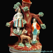 Load image into Gallery viewer, Miniature Antique Figurine with Deer Victorian
