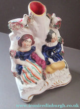 Load image into Gallery viewer, 1850s Spill Vase of a Sleeping Couple with Birds in Nests
