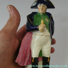 Load image into Gallery viewer, RARE 1850s Staffordshire Figurine of the Emperor Napoleon Holding a Baton
