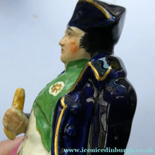 Load image into Gallery viewer, RARE 1850s Slip Cast Staffordshire Figurine of the Emperor Napoleon - Staffordshire Figure
