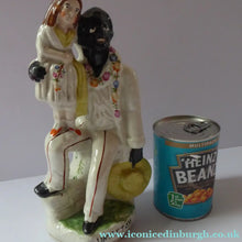 Load image into Gallery viewer, Victorian Staffordshire ANTIQUE Figurine of Uncle Tom and Little Eva  (c 1855). Literary Interest: Uncle Tom's Cabin
