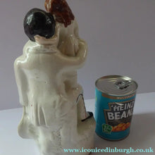 Load image into Gallery viewer, Victorian Staffordshire ANTIQUE Figurine of Uncle Tom and Little Eva  (c 1855). Literary Interest: Uncle Tom's Cabin
