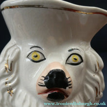 Load image into Gallery viewer, Unusual Victorian Staffordshire King Charles Spaniels Jug; circa 1860
