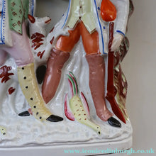 Load image into Gallery viewer, RARE 1860s Staffordshire Figurine. HISTORICAL INTEREST. Thomas Smith Confronting the Poacher William Collier
