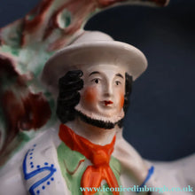 Load image into Gallery viewer, RARE 1860s Staffordshire Figurine. HISTORICAL INTEREST. Thomas Smith Confronting the Poacher William Collier
