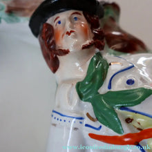 Load image into Gallery viewer, RARE 1860s Staffordshire Figurine. HISTORICAL INTEREST. Thomas Smith Confronting the Poacher William Collier
