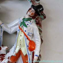 Load image into Gallery viewer, RARE 1860s Staffordshire Figurine. HISTORICAL INTEREST. Thomas Smith Confronting the Poacher William Collier
