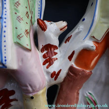 Load image into Gallery viewer, RARE 1860s Staffordshire Figurine. HISTORICAL INTEREST. Thomas Smith Confronting the Poacher William Collier
