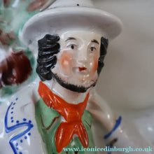 Load image into Gallery viewer, RARE 1860s Staffordshire Figurine. HISTORICAL INTEREST. Thomas Smith Confronting the Poacher William Collier
