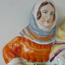 Load image into Gallery viewer, Antique Victorian Pottery Figurine of Two Scottish Newhaven Fishwives; c 1860

