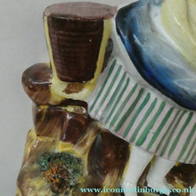 Load image into Gallery viewer, Antique Victorian Pottery Figurine of Two Scottish Newhaven Fishwives; c 1860
