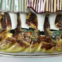Load image into Gallery viewer, Antique Victorian Pottery Figurine of Two Scottish Newhaven Fishwives; c 1860
