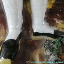 Load image into Gallery viewer, Antique Victorian Pottery Figurine of Two Scottish Newhaven Fishwives; c 1860
