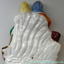 Load image into Gallery viewer, Antique Victorian Pottery Figurine of Two Scottish Newhaven Fishwives; c 1860
