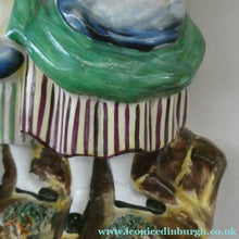 Load image into Gallery viewer, Antique Victorian Pottery Figurine of Two Scottish Newhaven Fishwives; c 1860
