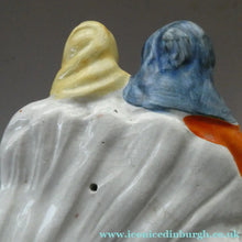 Load image into Gallery viewer, Antique Victorian Pottery Figurine of Two Scottish Newhaven Fishwives; c 1860
