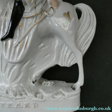 Load image into Gallery viewer, 1860s Staffordshire Figurine of Colonel Peard on Horseback
