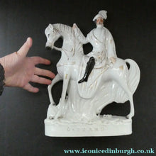 Load image into Gallery viewer, 1860s Staffordshire Figurine of Colonel Peard on Horseback
