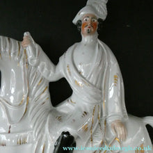 Load image into Gallery viewer, 1860s Staffordshire Figurine of Colonel Peard on Horseback
