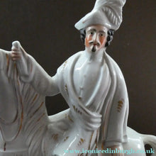 Load image into Gallery viewer, 1860s Staffordshire Figurine of Colonel Peard on Horseback
