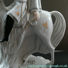 Load image into Gallery viewer, 1860s Staffordshire Figurine of Colonel Peard on Horseback
