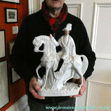 Load image into Gallery viewer, 1860s Staffordshire Figurine of Colonel Peard on Horseback
