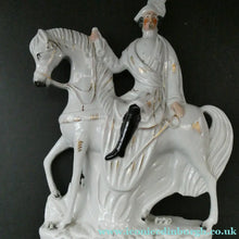 Load image into Gallery viewer, 1860s Staffordshire Figurine of Colonel Peard on Horseback
