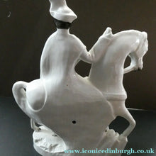 Load image into Gallery viewer, 1860s Staffordshire Figurine of Colonel Peard on Horseback

