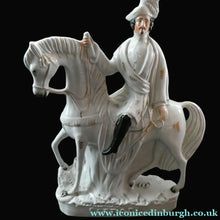 Load image into Gallery viewer, 1860s Staffordshire Figurine of Colonel Peard on Horseback
