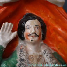 Load image into Gallery viewer, Antique 1860s Staffordshire Figurine. The Actor David Garrick as Richard III
