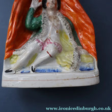 Load image into Gallery viewer, Antique 1860s Staffordshire Figurine. The Actor David Garrick as Richard III
