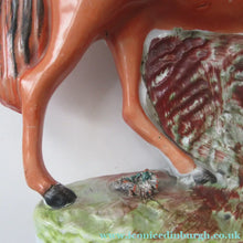 Load image into Gallery viewer, Equestrian Figurines. 1860s Staffordshire Pottery. Pair Edward VII and Princess Alexandra
