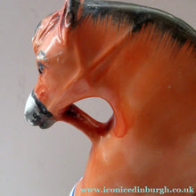 Load image into Gallery viewer, Equestrian Figurines. 1860s Staffordshire Pottery. Pair Edward VII and Princess Alexandra
